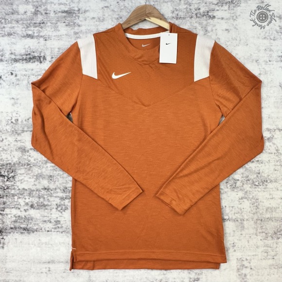 Nike Other - NWT Nike Coaches Soccer Football Top Mens Small Orange White DJ5118-802 MSRP $60